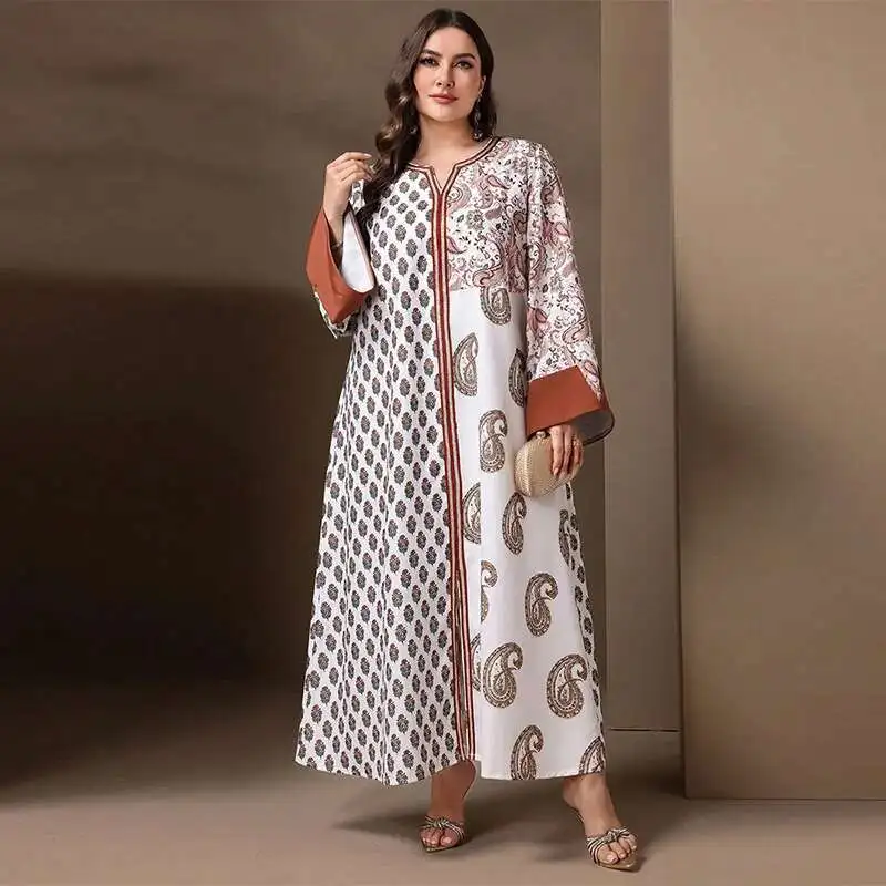

Kyp1265 Evening Dress Muslim Women Four Sided Muslim Ethnic Style Dress Abaya Robe Robe Abaya Ramadan Dubai Luxury Islam Elegant