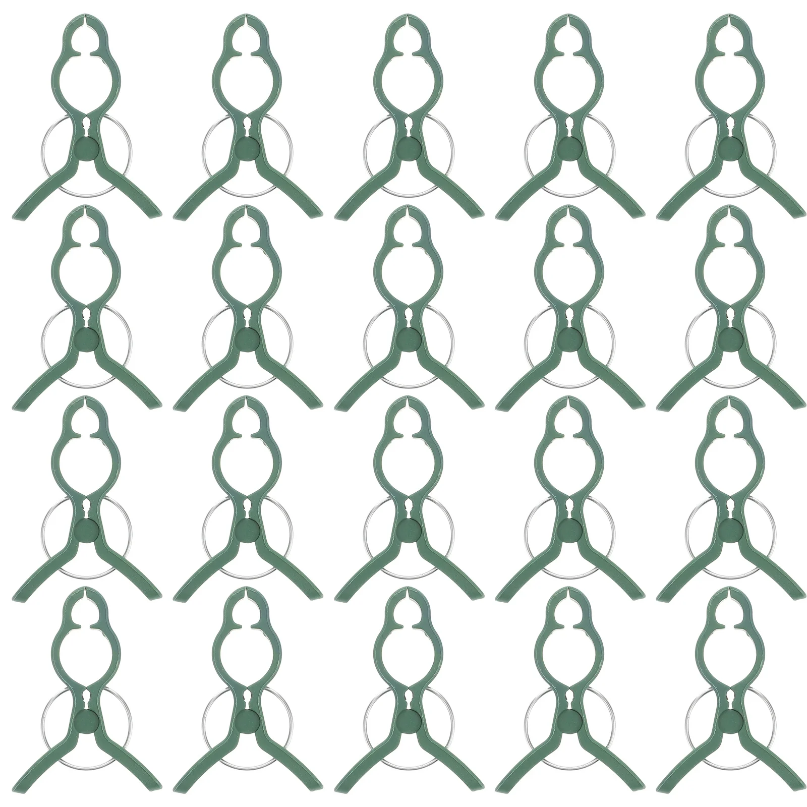 50 قطعة مقاطع نبات فالاينوبسيس قابلة لإعادة الاستخدام حديقة دعم المشابك لتثبيت جذع زهرة وتدريب الكرمة #1