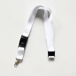 10pcs sublimation printing blank lanyards phone strap neck lace handing cord rope with safety buckle chest tag string