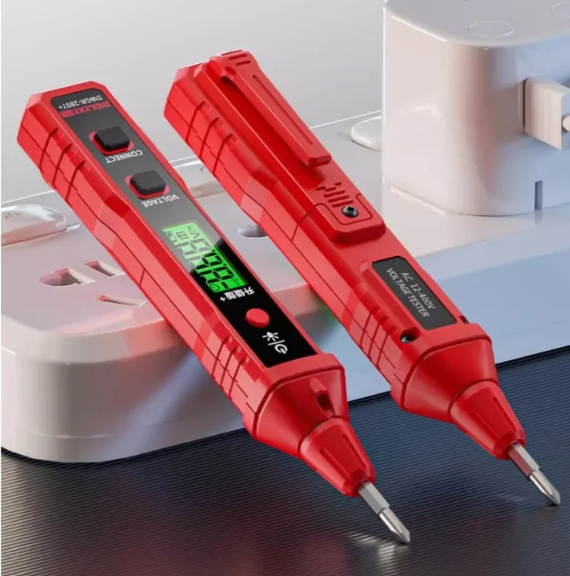 Intelligent Electricity Pen Special Electrician Voltage Meters Multifunction Digital Display Breaking Line Induction Test Pen