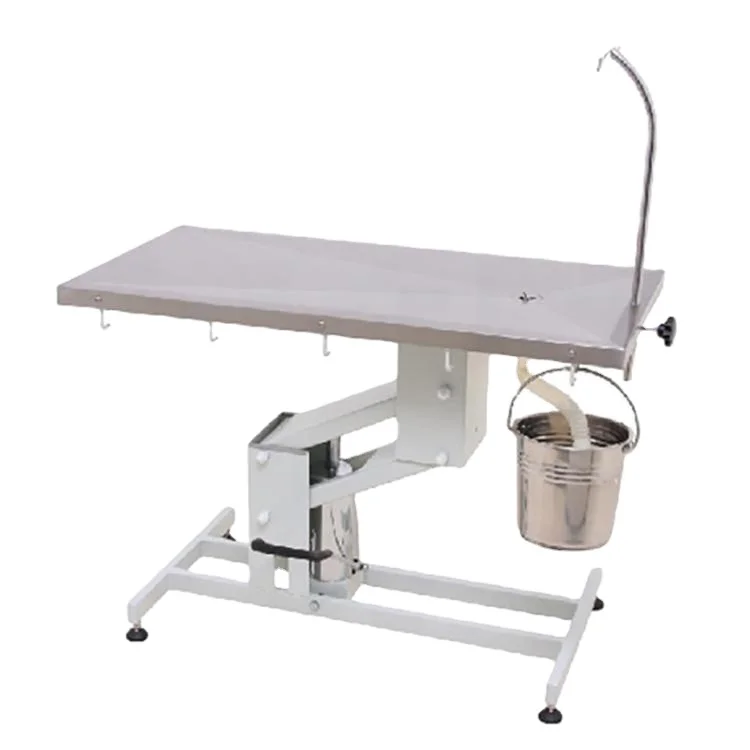 

Excellent Quality Stainless Steel Vet Operation Bed Pet Hydraulic Operating Table Surgery Table Animal Equipment VTS-872