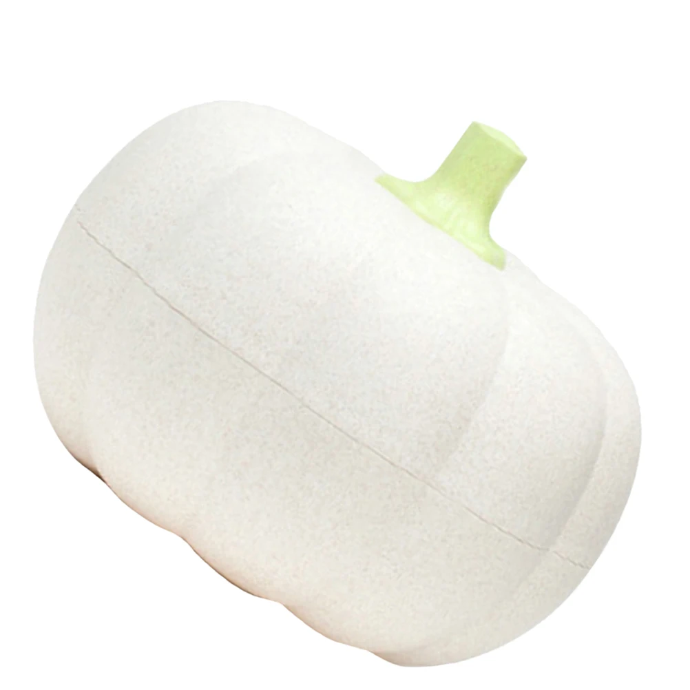 

Big Pumpkin Shaped Fruit Plate Snack Tray Natural Color Double Layer Design Perfect for Home Festivals