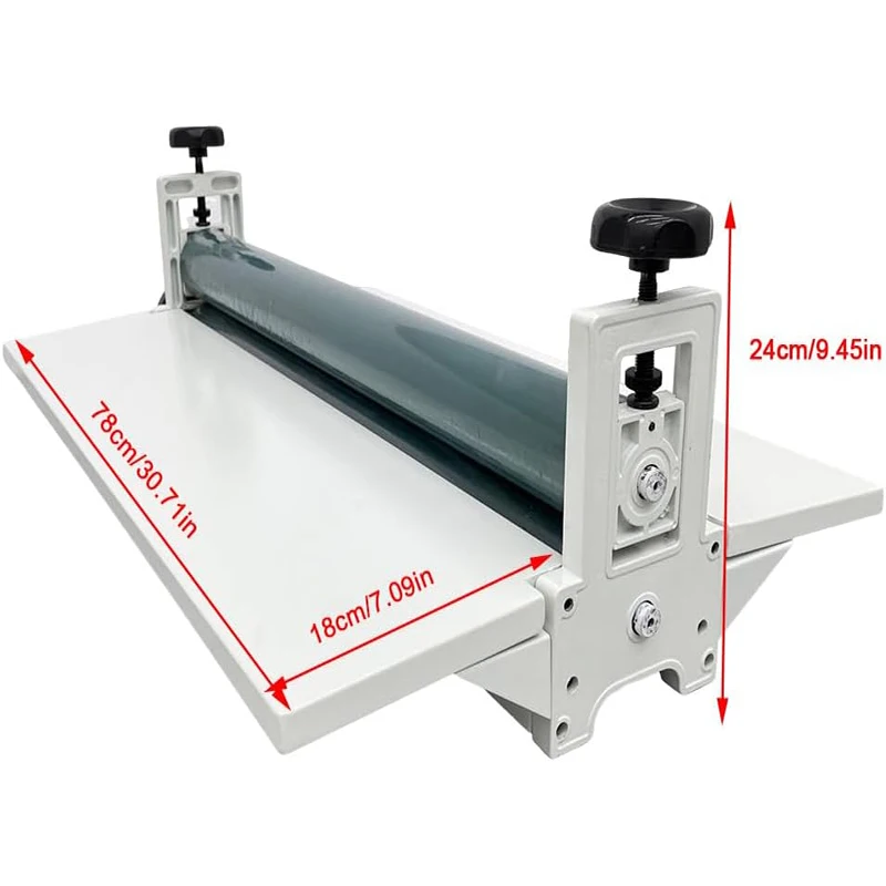 آلة تصفيح يدوية على اللفات الباردة مقاس 750 مم مع تصفيح فيلم الفينيل لطاولة العمل القابلة للطي