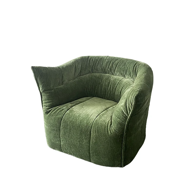 

Lazy single sofa, modern cream style Italian medieval retro casual chair