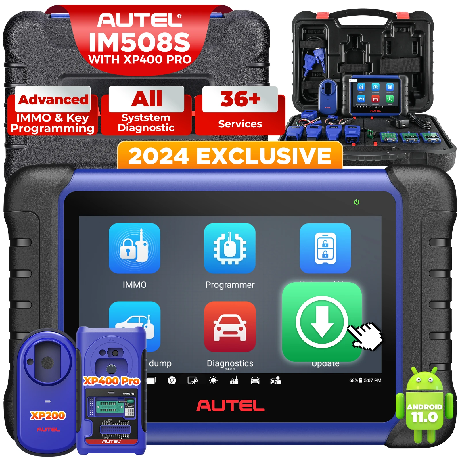 AUTEL IM508S PRO WITH XP400PRO LIKE IM608 PRO II IM608S II UPGRADE Of IM508S IM508 IM608 Vehicle Diagnostic SCANNER Tool