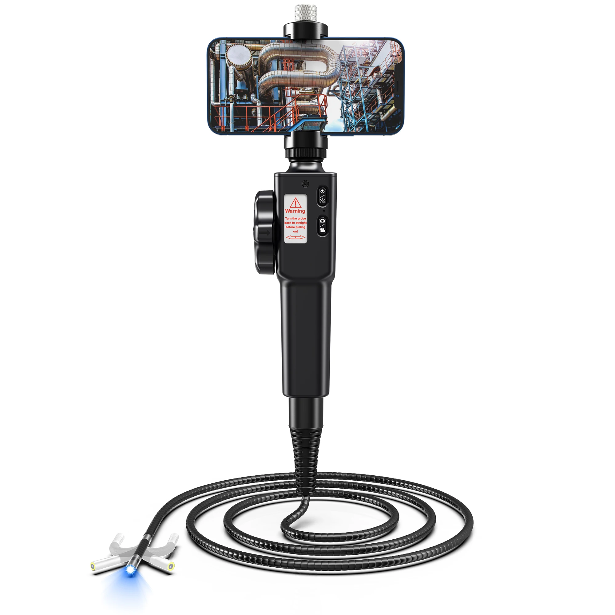 

Hot Handheld inspection video borescope smartphone borescope automatically generate a test report Automotive Diagnostic Tool