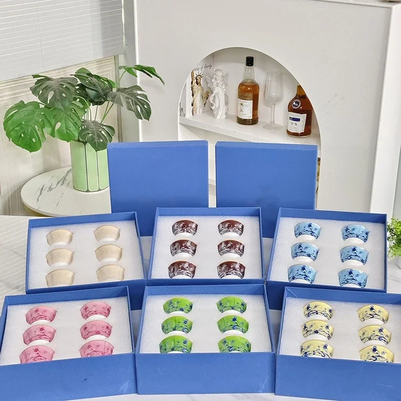 Bone China Tea Cup 6 Gift Boxes Small Light Luxury Master Cup Business Hand Gift