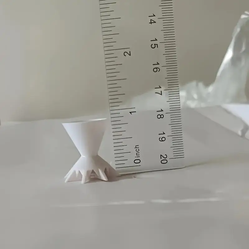 Mini-Acrylfarben-Gießbecher mit 7-Bein-Trichter-Design, langlebiger Kunststoff für kontrollierte Blumenmuster bei DIY-Kunstprojekten – Detail 4