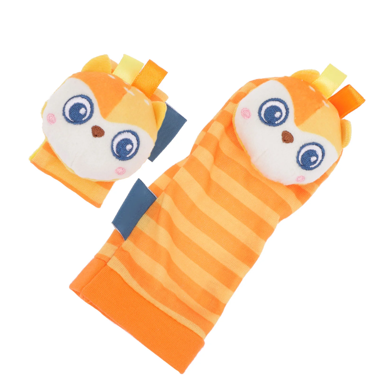 1 set sonagli da polso per bambini calzini sonaglio cartoni animati ricerca piedi sicuro e confortevole materiale flessibile sonagli da polso per bambini