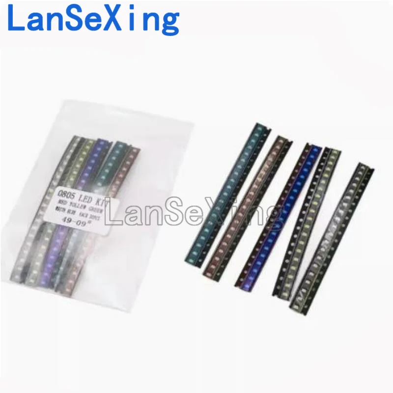 0603 0805 1206 1210 5050 5730 SMD LED Lamp Sample Element Pack Red Yellow Emerald Green Blue White