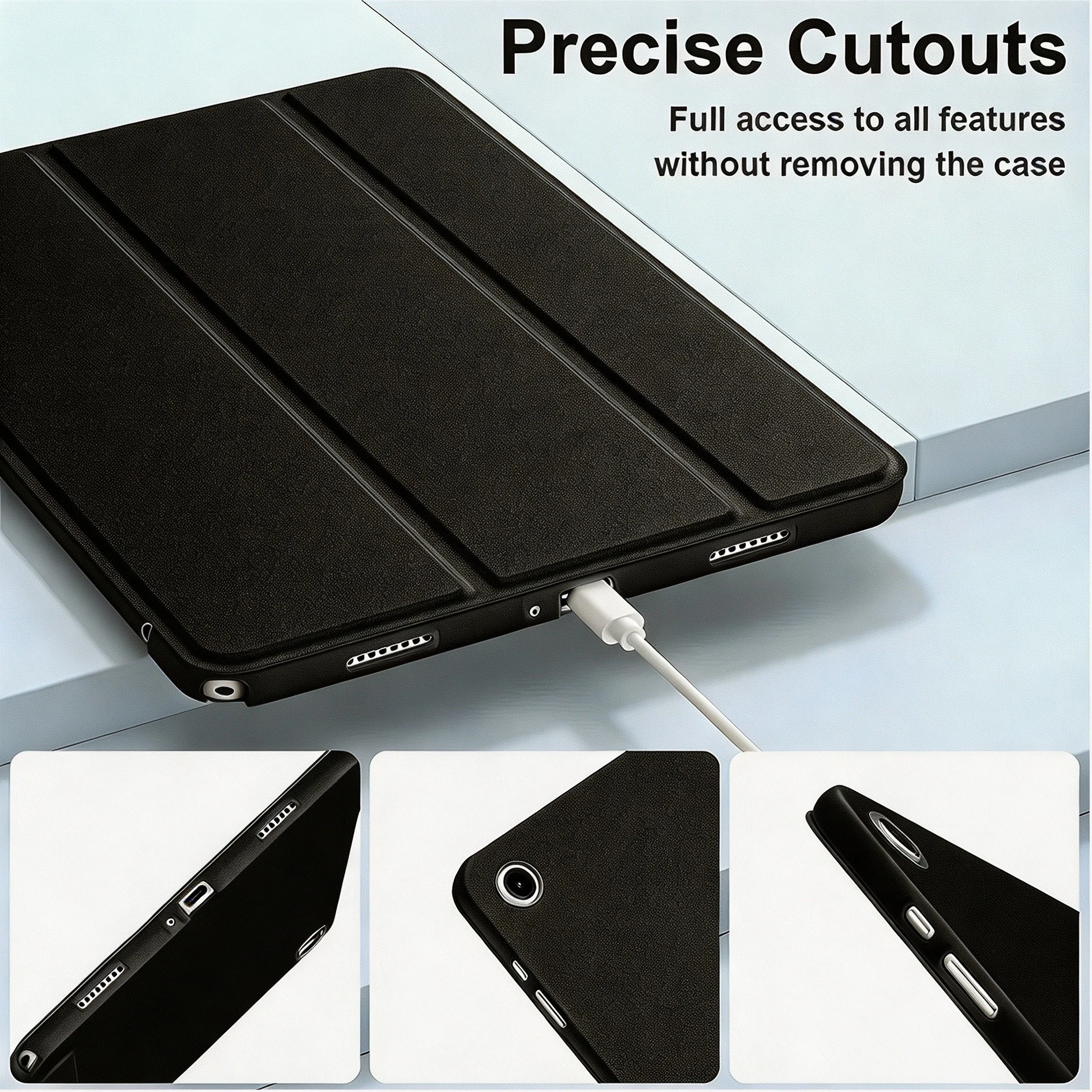 For Samsung Galaxy Tab A7 A8 A9 A11 S6 S7 S8 S9 S10 FE + Lite Plus 8.7 10.4 10.5 10.9 11 Magnetic Flip Smart Cover Tablet Case