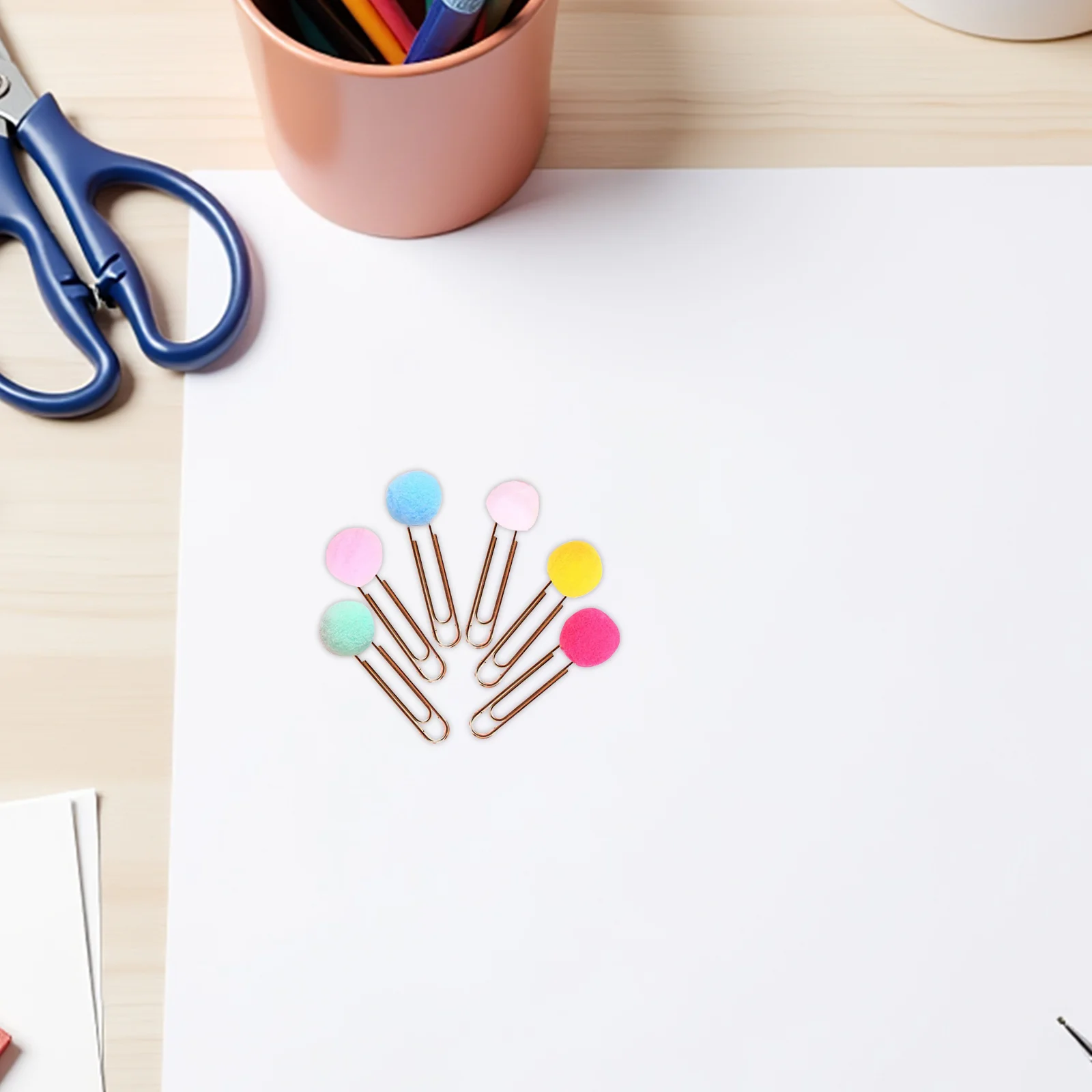 30 قطعة مقاطع ملونة الكرة المرجعية كليب للصور ملاحظة المنظم اللوازم المكتبية المدرسية الكرة ورقة كليب دبابيس الورق المعدنية #3