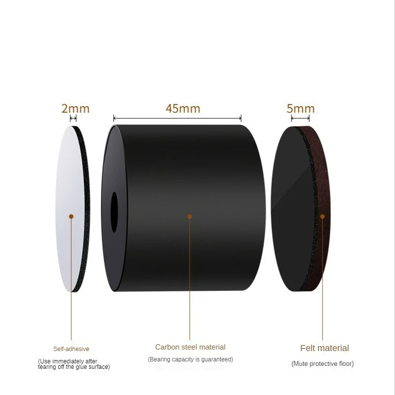 4 قطعة الأثاث الثقيل الكربون الصلب زيادة وسادة للقدم أريكة سرير الجدول كرسي القدم ارتداء مقاومة المضادة للانزلاق حصيرة الطابق حامي #3