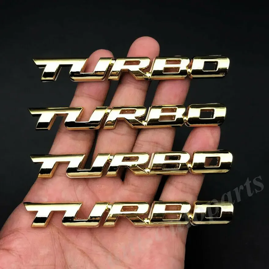 

4x золотой металл Turbo T автомобиль авто багажник задняя дверь эмблема значок наклейки наклейка