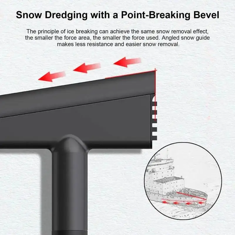 Window With Extended Handle Winter Windshield Ice Scraper Anti Scratch Ice Remover For Car SUVs Window Cleaning Accessories