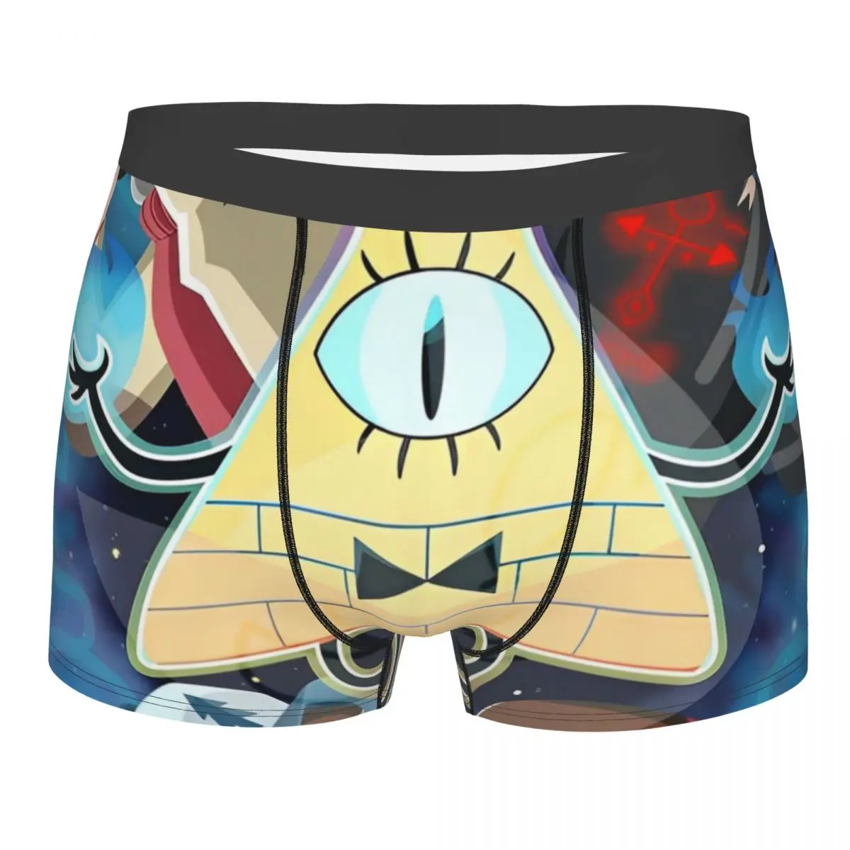 Calzoncillos bóxer de dibujos animados para hombre, ropa interior de dibujos animados de Anime, con mordaza, Ultra suave, con edredón