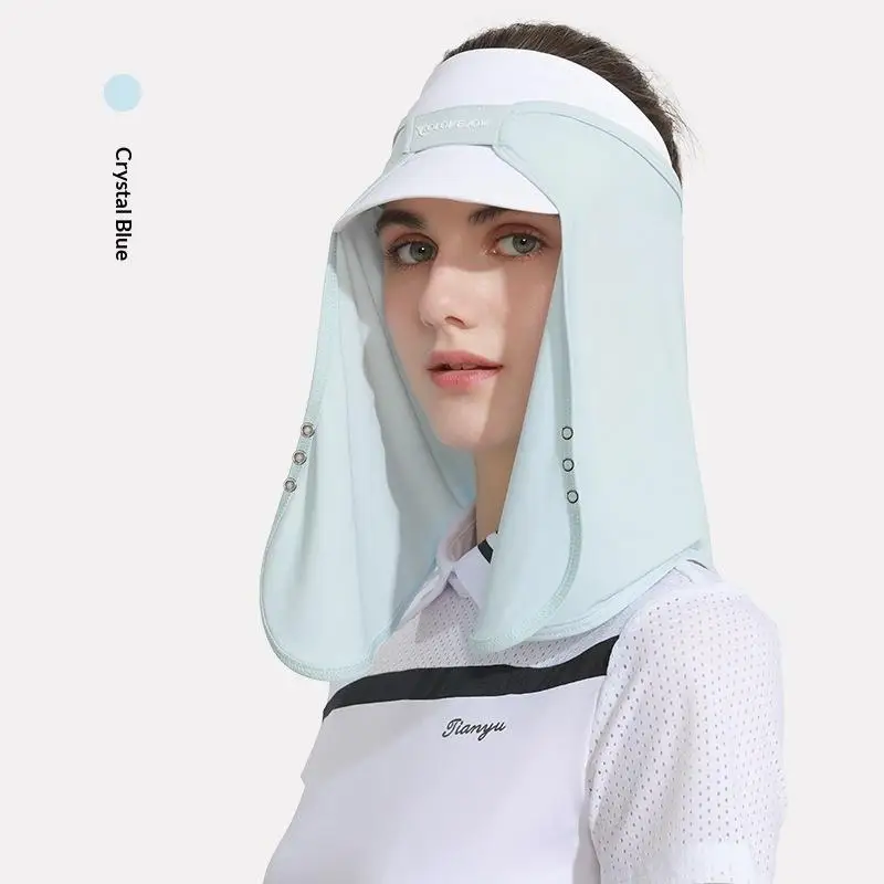 Atmungsaktiver UV-Schutz-Sonnenhut mit abnehmbarem Gesichts- und Nackenschutz für Outdoor-Aktivitäten wie Wandern und Angeln im Sommer. – Detail 12