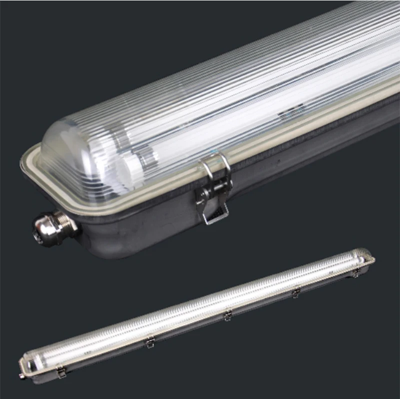 IP65 Emergency Explosion-proof LED Vapor Tight Lights 36W T8 double tube stainless steel subway interval bridge tri-proof light