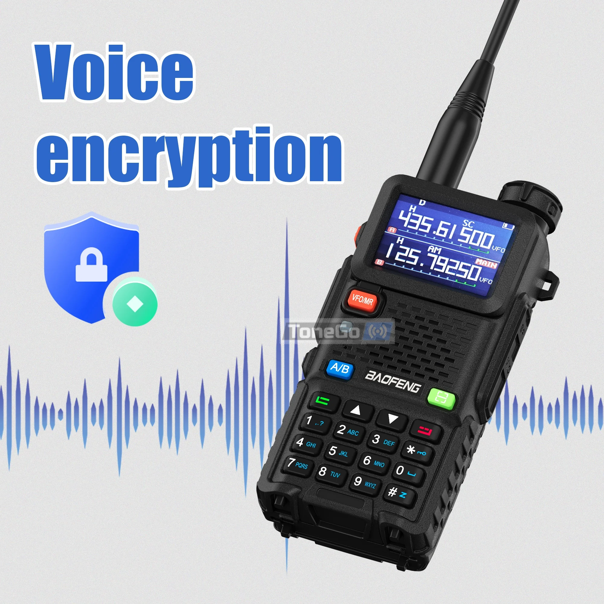Baofeng UV-5RM Walkie Talkie 5RM 10W Multi-Band Wirless Copy Frequency Type-C Charger High Power NOAA  AM FM Ham Two Way Radios