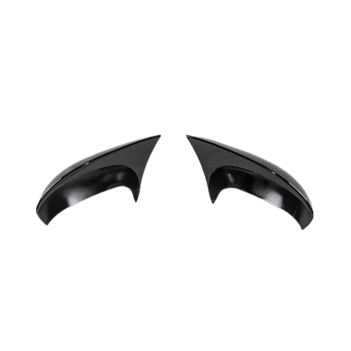 Pair Side Wing Mirror Cover For Fiat GRANDE PUNTO DAL 2005-2018/EVO DAL 2009-2012 Glossy Black Door  Wing Mirror Cap Cover