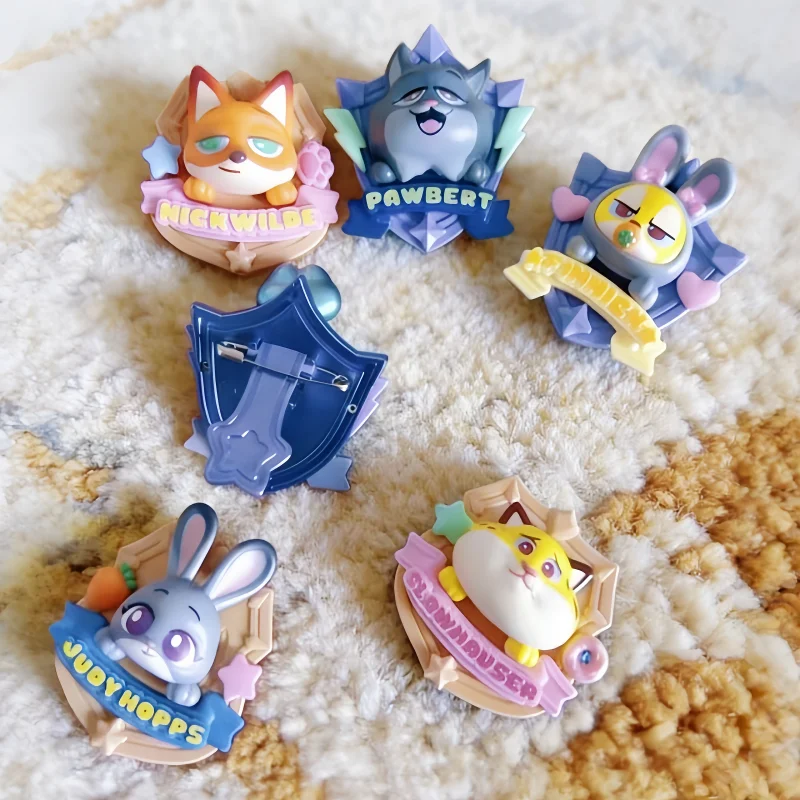 

Original Blokees Zootopia 2 Movie Merch Badge Judy Hopps Nick Wilde Gary Snake Anime Character 3D Pin Gary Collectible Gift