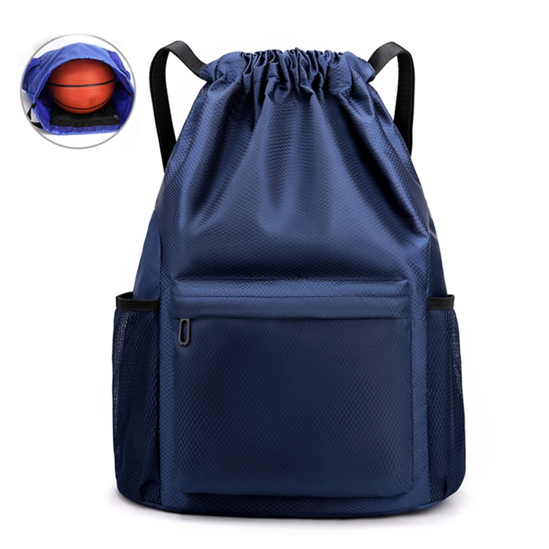 Zaino da tasca con coulisse per uomo/donna 2023 Nuovo zaino impermeabile in nylon Borsa da viaggio con coulisse di grande capacità Borsa sportiva per fitness