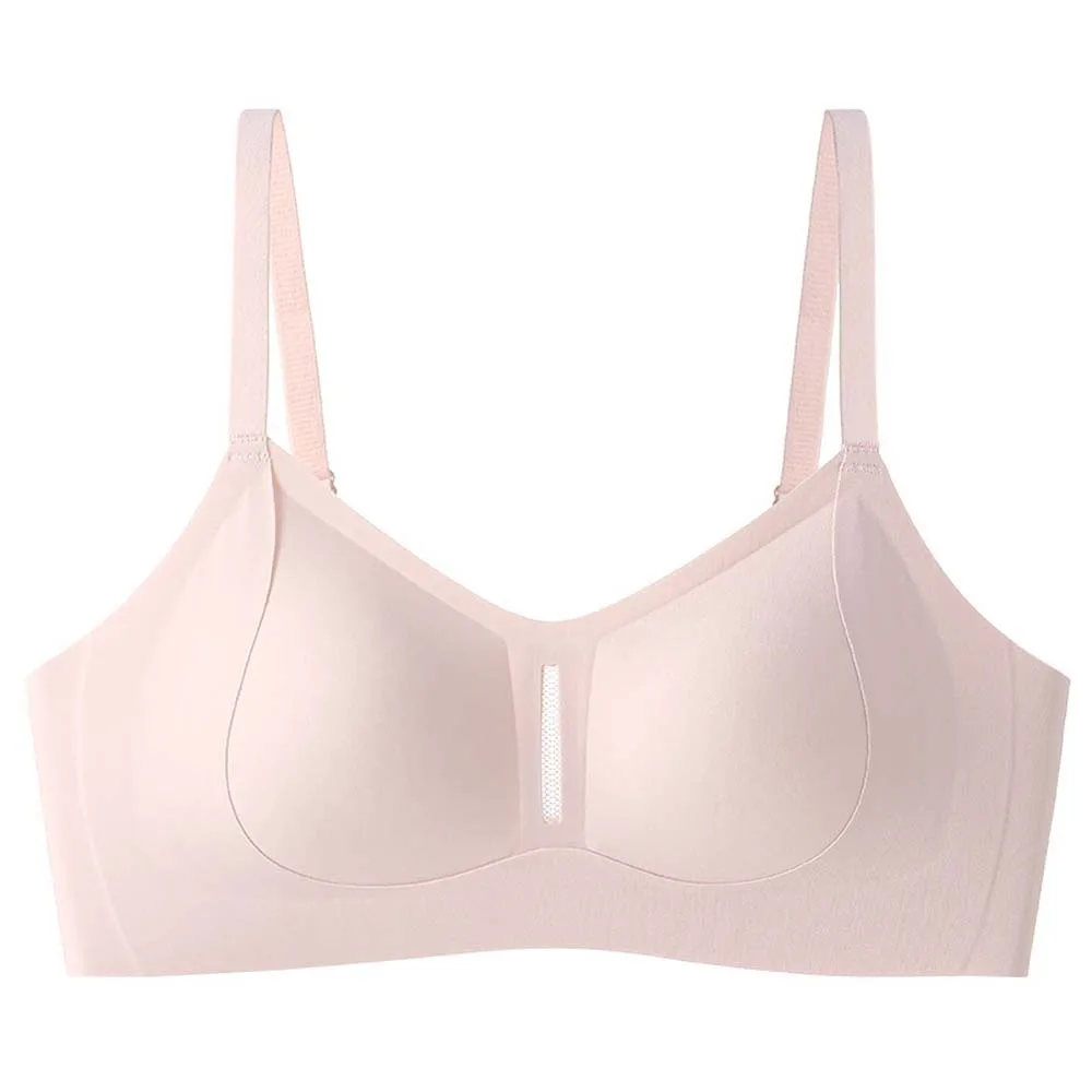 

Cotton Thin Wireless Deep V Bra Shockproof Anti-sagging Push Up Underwear Close-fitting Adjustable Seamless Bras Girls Women