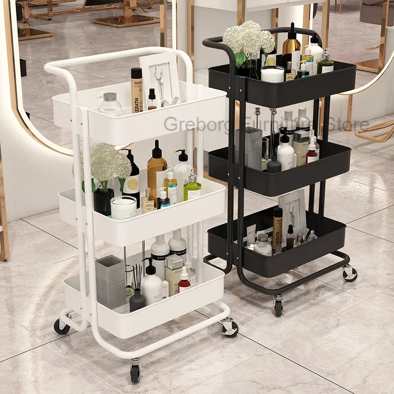 

Lashes Beauty Salon Trolley Cart Medical Cosmetic Beauty Rolling Makeup Trolley Bar Storage Carrito Movil Furniture ZT50ST