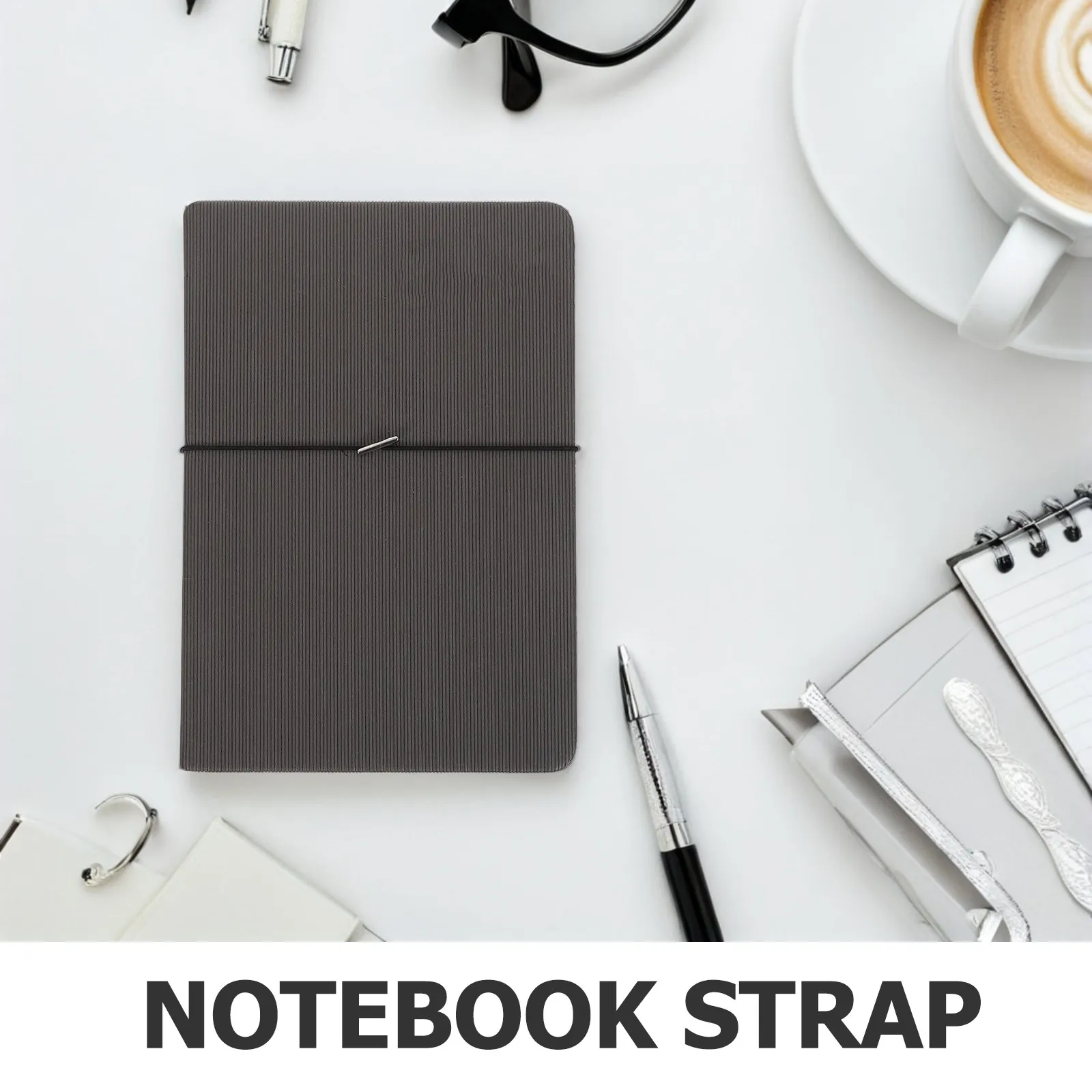 7Pcs Travel Notebook Elastic Band Set Adjustable Stretchy Notebook Strap for Journal Planner Pocket Book Closure Secure view 4