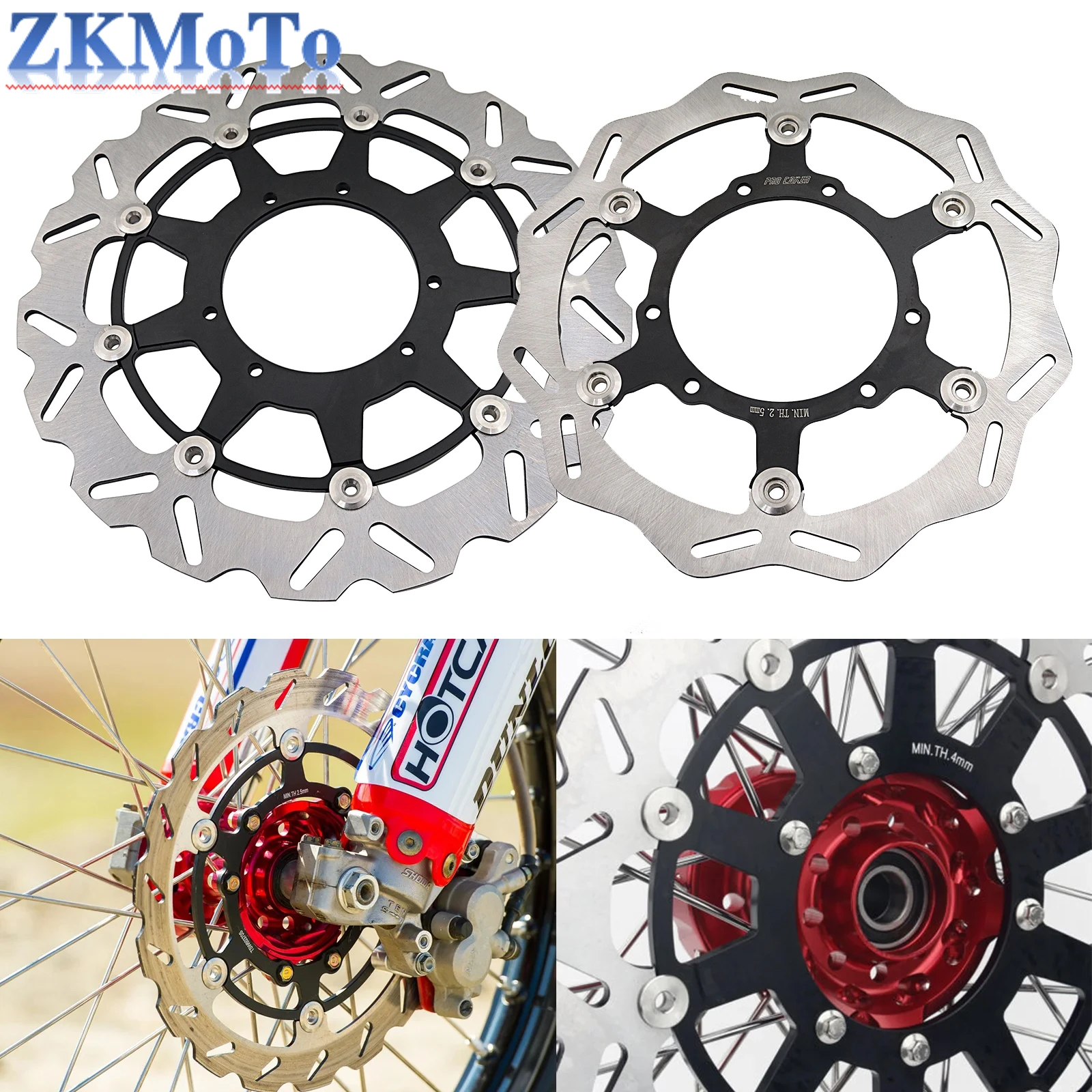 Motorcycle 260mm 320mm Front Floating Brake Disc For Honda CR125 CR250 2002-2007 CRF 250R 450R 250X 450X 450RX 2004-2021 2022