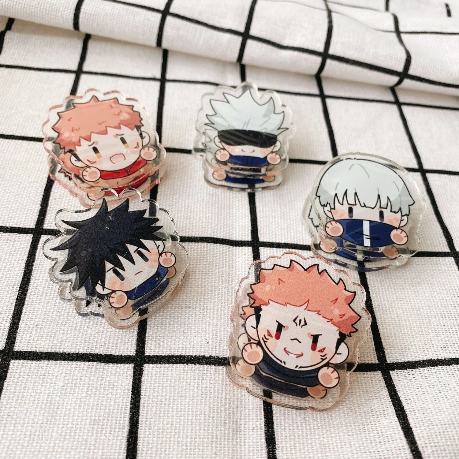 Custom Acrylic PP Clip Personalized Anime Cartoon Photo Printed Clear Paper Clamp Custom Logo Stationery Fans Souvenir Gift