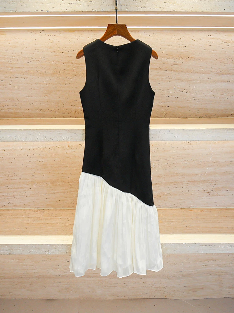 الراقية المرأة زهرة الشاي الترتر لصق هيم سترة الدكتور Ele Chinoiserie Sle عالية الخصر ألف خط ميدي الدكتور دون Sve #2