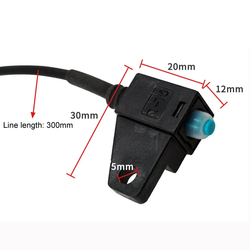 1 Pair Brake Switch Brake Light Switch Cable Wire Female Male Plug for Electric Scooter Moped Motorcycle Motorbike ATV