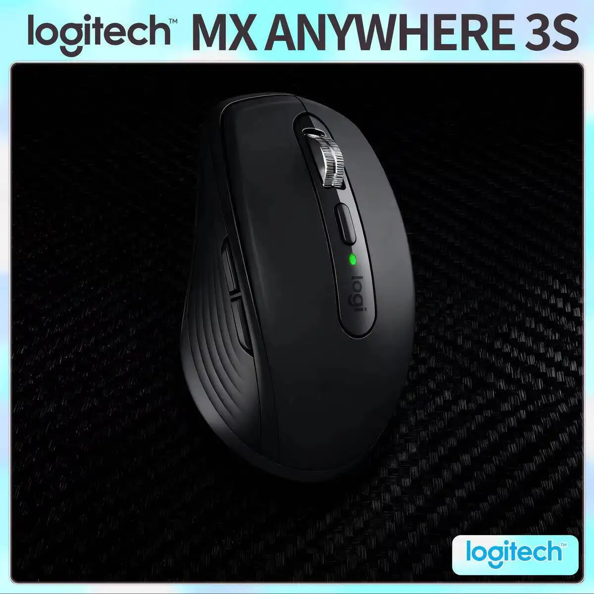

Компактная мышь Logitech MX Anywhere 3S, эргономичный дизайн, перезаряжаемая, с быстрым прокруткой для портативных ПК Mac