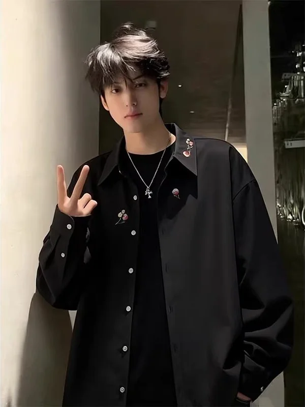 

Мужская повседневная куртка Bla Cleanfit с вышивкой, длинным рукавом и цветочным узором, новая весенняя коллекция в китайском стиле, для комфортных поездок на работу