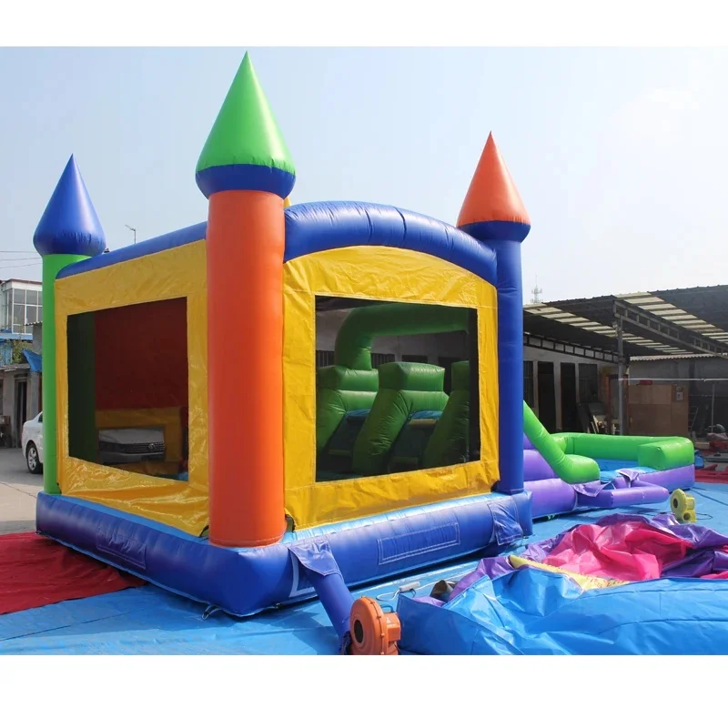 Colorful Inflatable Amusement Rides with Diverse Themes, Catering to Both Entertainment and Commercial Needs.