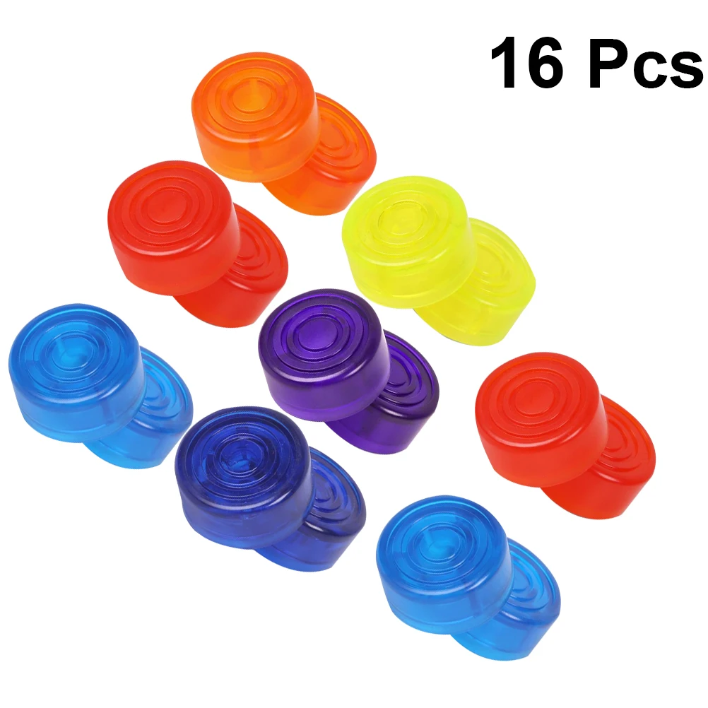 

16pcs Guitar Effect Footswitch Topper Foot Nail Pedal Topper Anti-Slip Colorful Protection for Guitar Pedal Effect (Mixed Type)