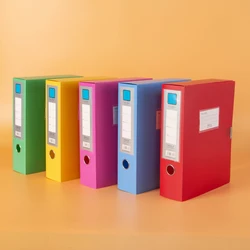 10 thickened A4 File box Office supplies 2/3.5/5.5/7.5CM plastic file box File bag File book folder file box