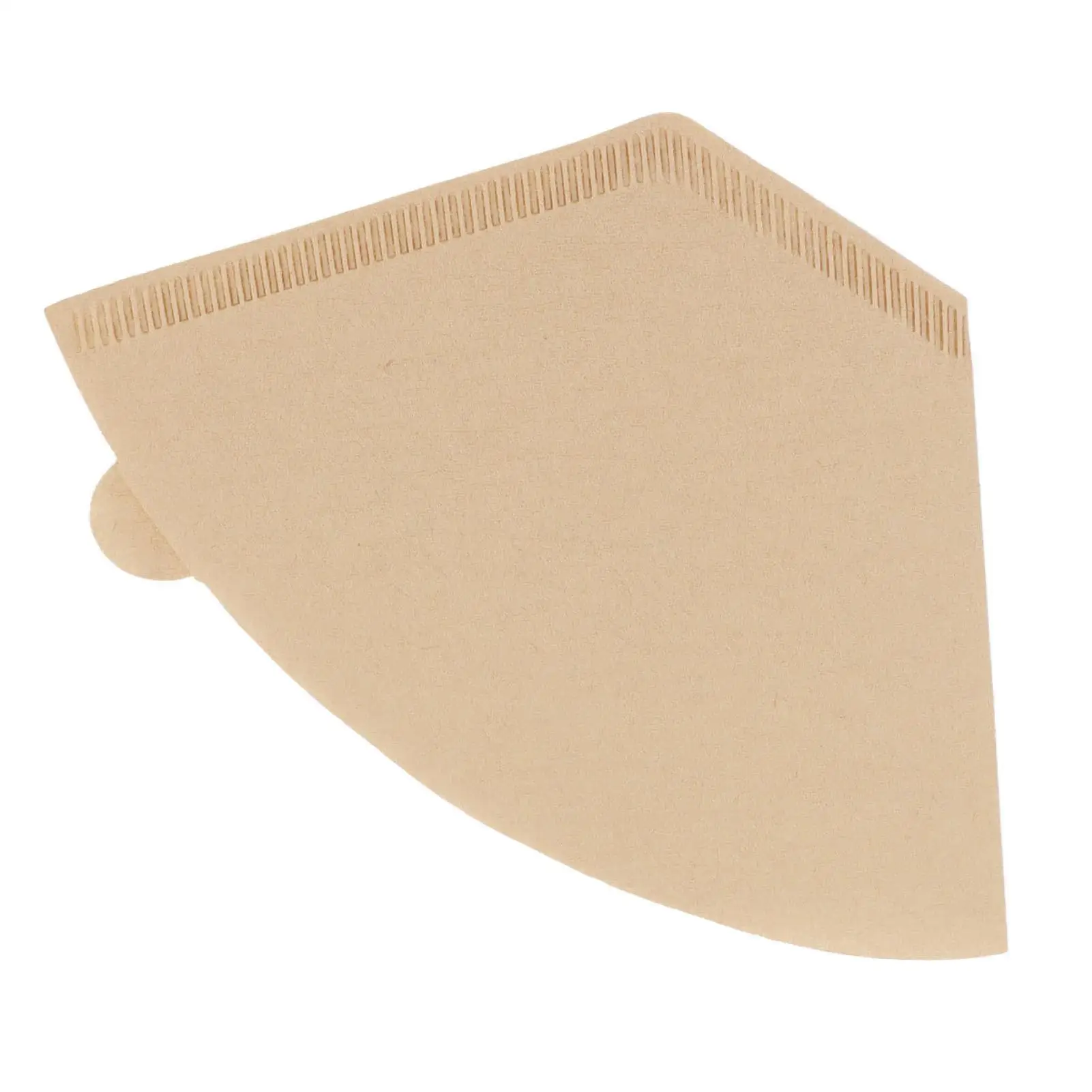 Papel de filtro de café sin blanquear, 100 piezas, en forma de abanico para cafetera de 2-4 tazas, Ideal para cafetería, hogar, cocina, elaboración en caliente