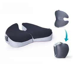 Memory Foam Cushion Foldable Breathable Travel Cushion Chair Butt Cushion Office Chair Cushion Seat Cushion decoration home