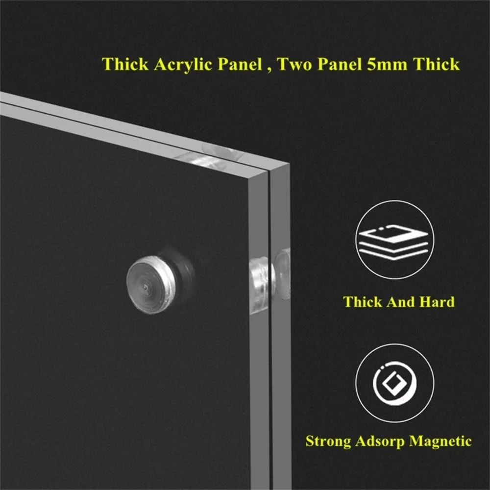 100*150mm Double Sided Clear Acrylic Menu Paper Holder Stand Plastic Table Sign Card Holder Desktop Message Poster Display Stand