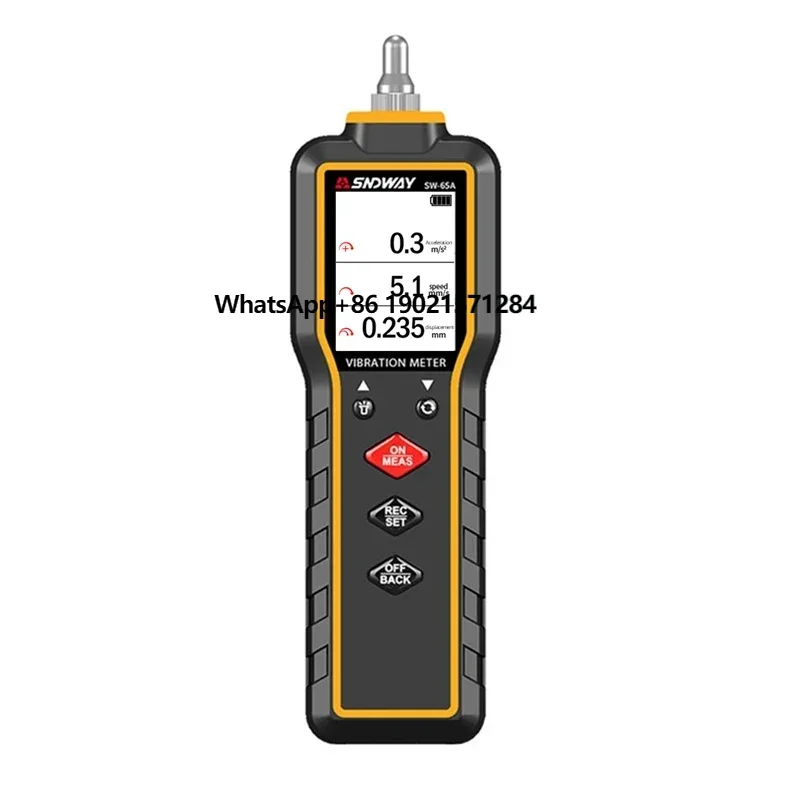 SNDWAY SW-65A Trillingsmeter 3-kanaals digitale analysator Motorgenerator Centrifugaalpomp Motor Vibrometer