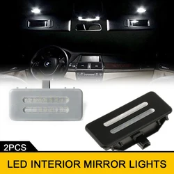 2x LED Interior Dome Sun Visor Vanity Mirror Light For BMW 3 E90 E90N E91 E91N E92 E92N E60 E60N E61 E61N X1 E84 X3 F25 X5 E70
