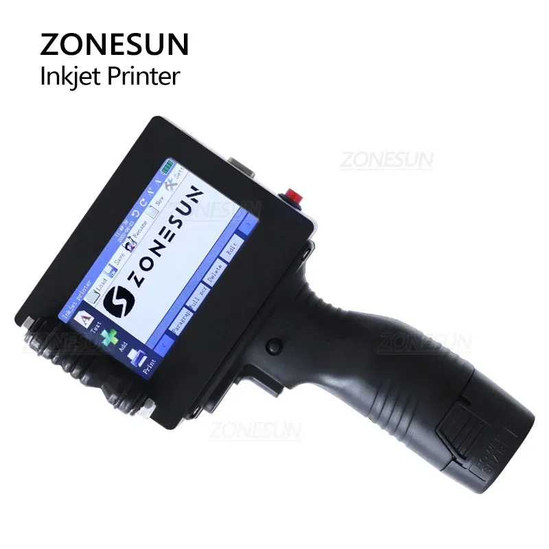 ZONESUN ZS-HIP254 多言語対応インクジェットプリンター ハンドヘルド ポータブル デジタル 25.4mm 番号 ロゴ QR バーコード バッチ 有効期限 シリアル