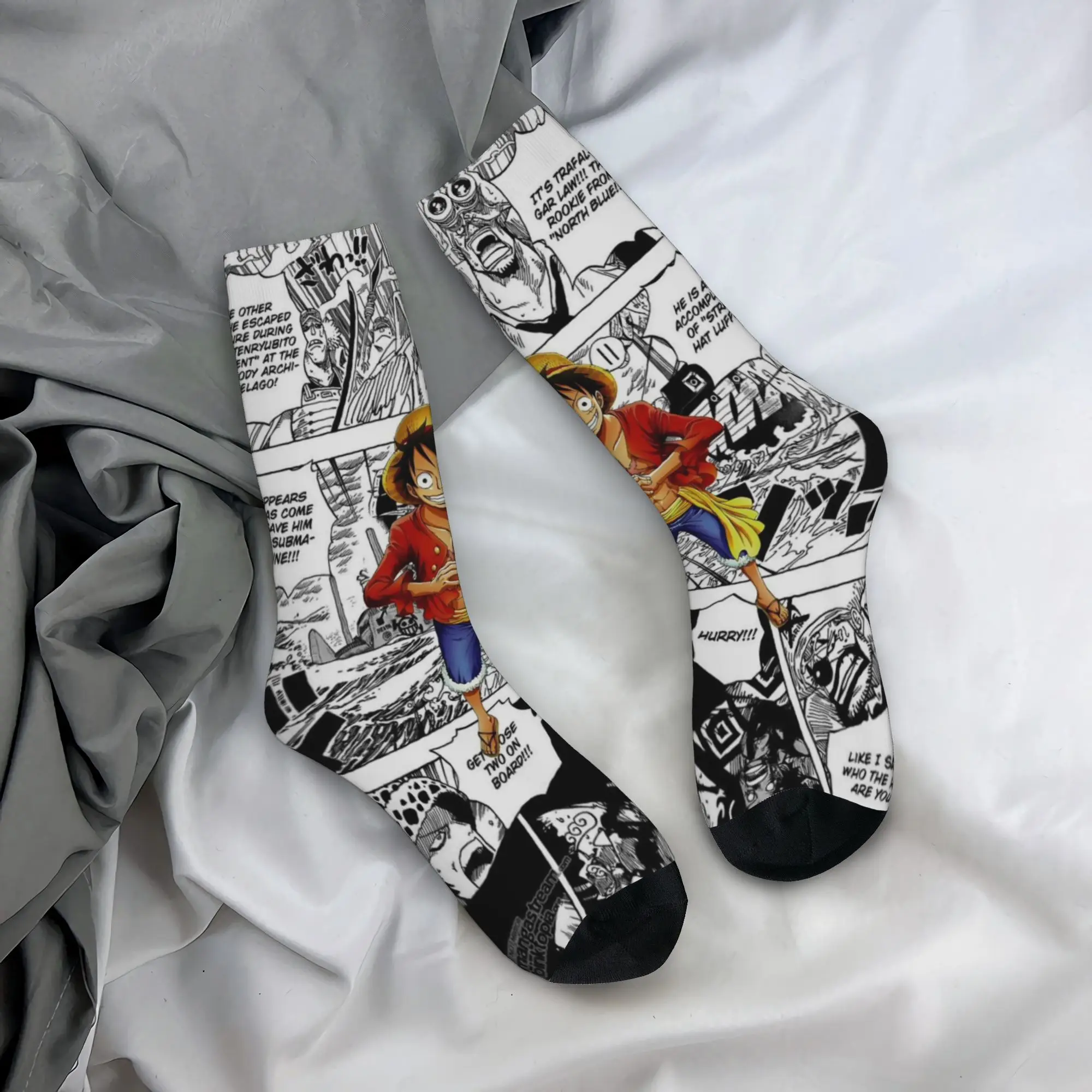 

luffys Zoro Tony Chopper onepieces Socks Merch For Men Women Middle Tube Socks Cozy Stockings