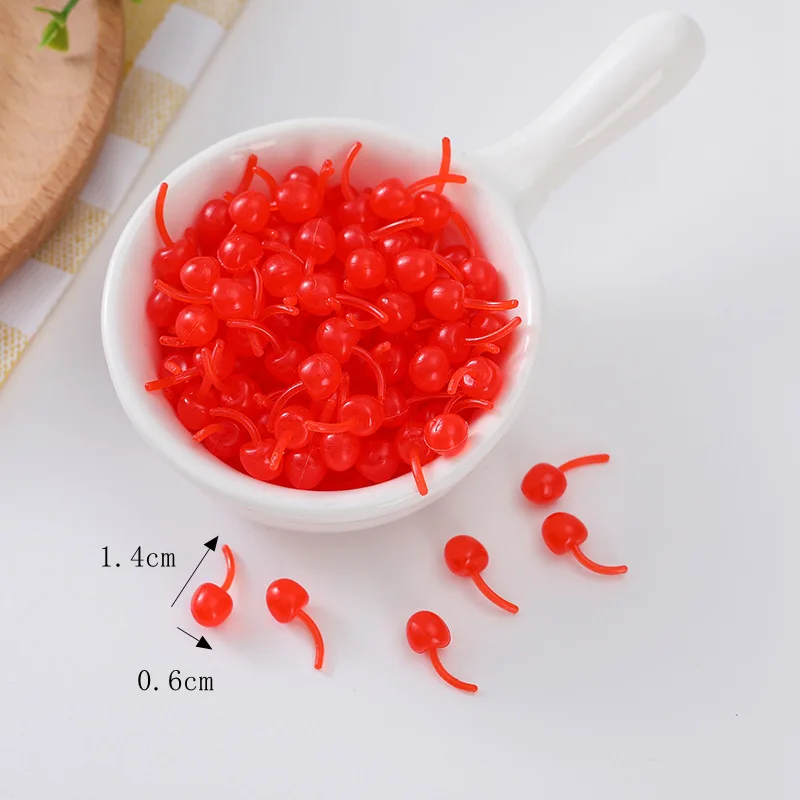 Simulierte Mini-Kunstfrüchte Erdbeeren Blaubeeren Kirschen Kaviar Maulbeeren Tomaten Requisiten für Heimdekoration Zubehör 100 Stück/Set – Detail 4
