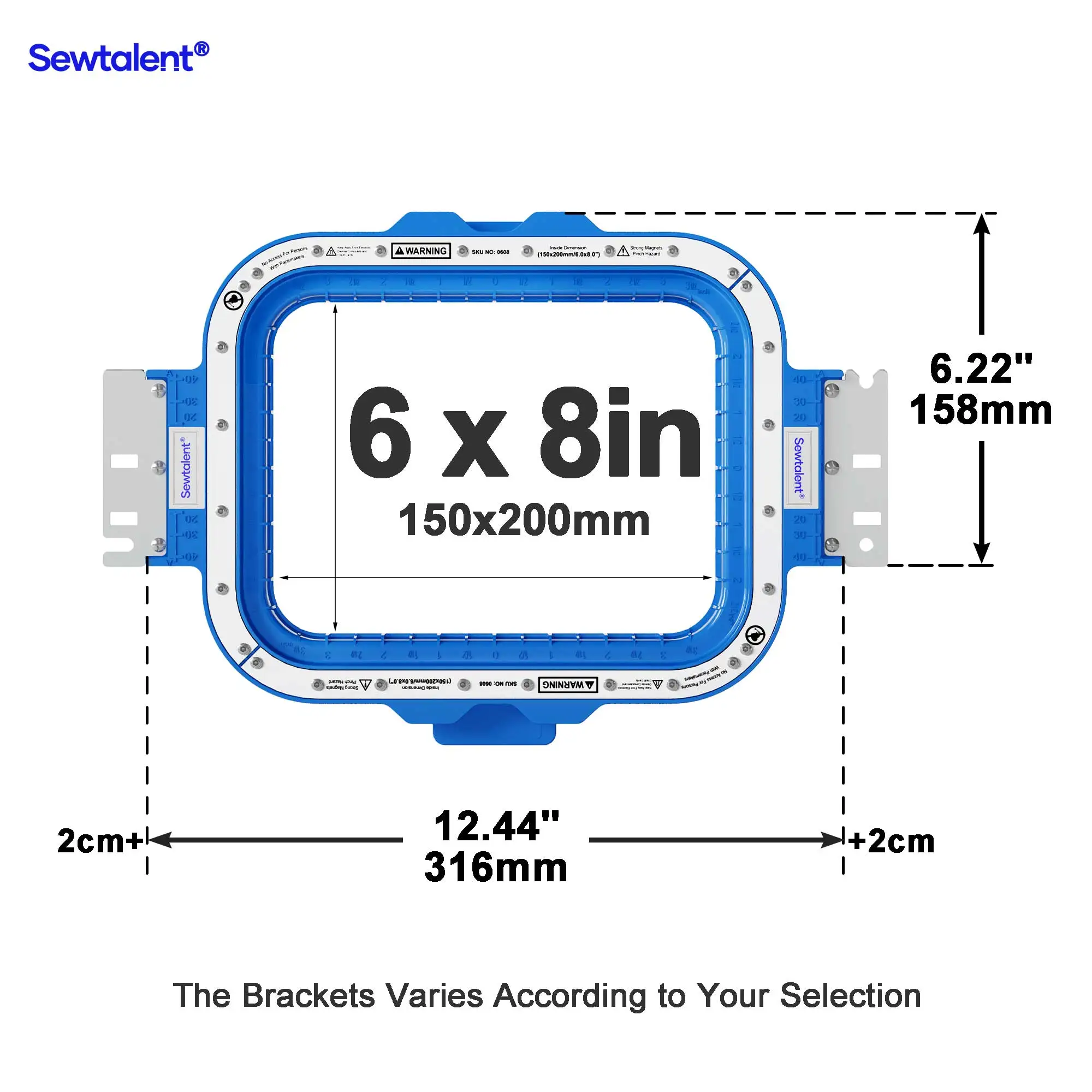 

Sewtalent Magnetic Mighty Hoop Frame Embroidery Hoops for Tajima TMB-SC Embroidery Machine