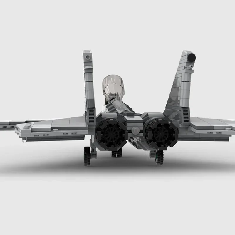 Moc Building Bricks Military Model MiG-29 Twin Engine Air Control Fighter Technology Blocks Gift  Toy DIY Sets AssemblyChristmas