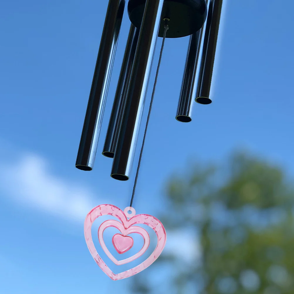 

10Pcs Small Heart Wind Chime Charms Pendant DIY Jewelry Making Crafts Accessories Decoration Heart Charms Wind Chime Pendants