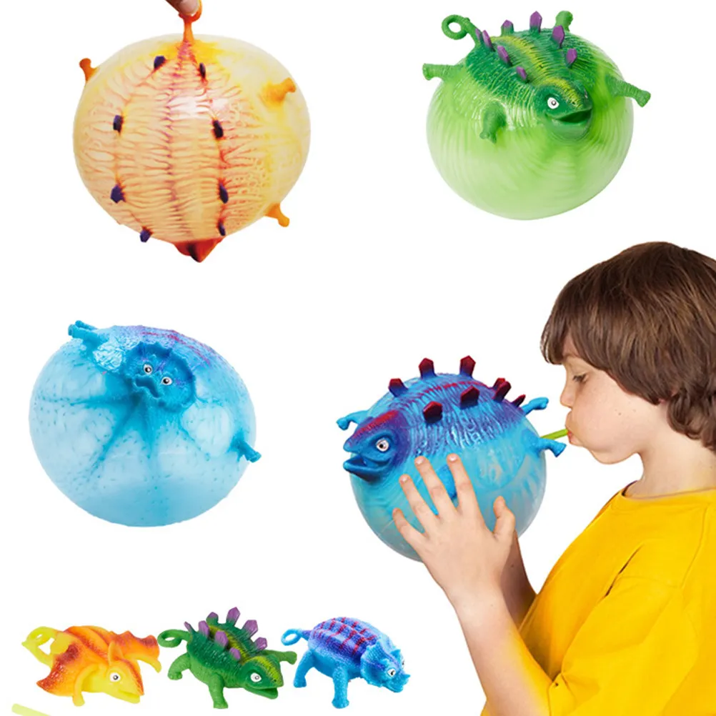 

6 PCS Kids Toys Dinosaur Party Bag Fillers Balloon Game Blow up Dinosaurs Figures for Boys